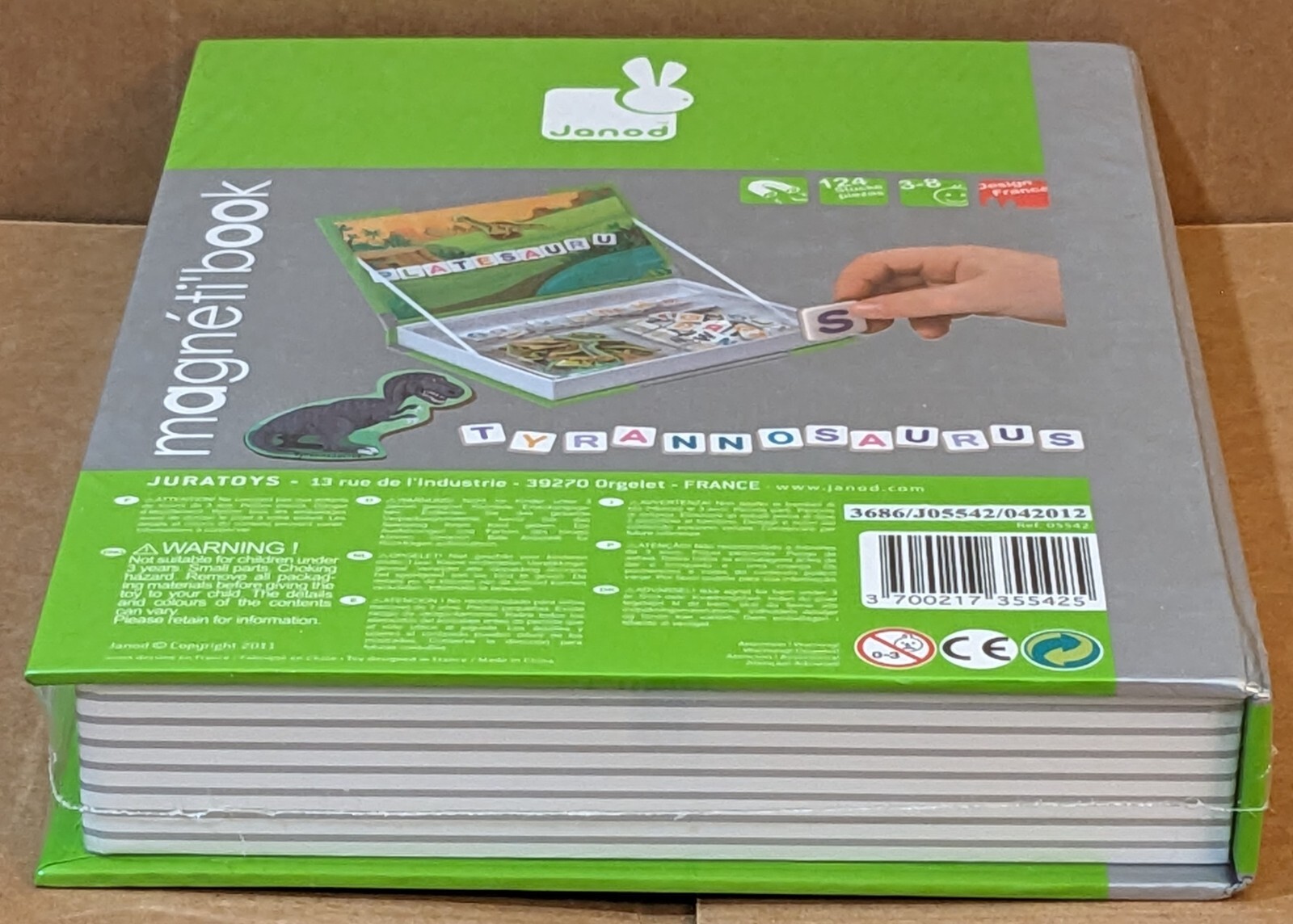 J05542 – Dinosaurs My Magnetibook, by Janod, from Juratoys, For Ages 3 – 8 Years