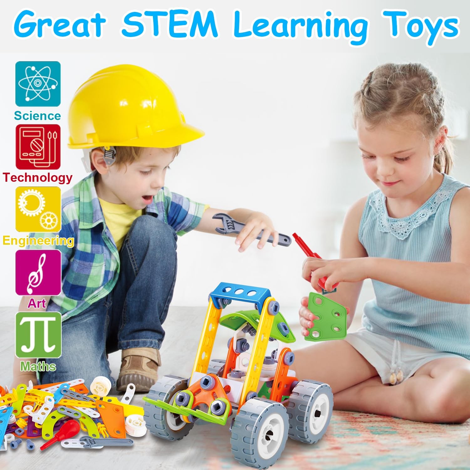 10 in 1 STEM Toys for 4 5 6 7 8+ 6 inches x 10 x 5 inches, Multicolor