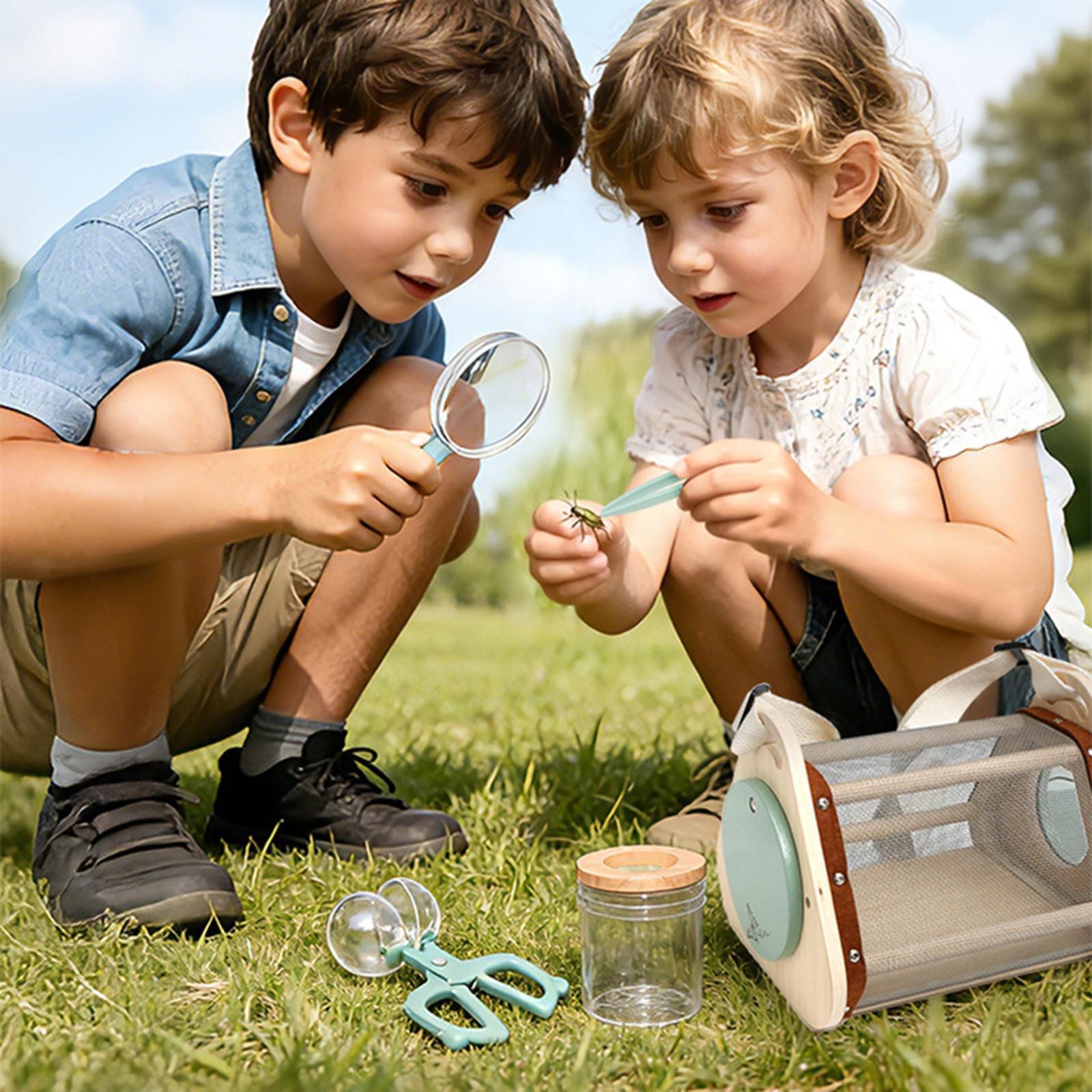 Wooden Hexapod Catcher Kit Adventure Set Kids Explorer Kit