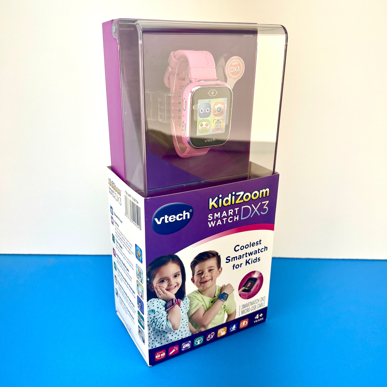 New Vtech Kidizoom Smart Watch DX3 Smartwatch for Kids Touch Screen Pink Free SH