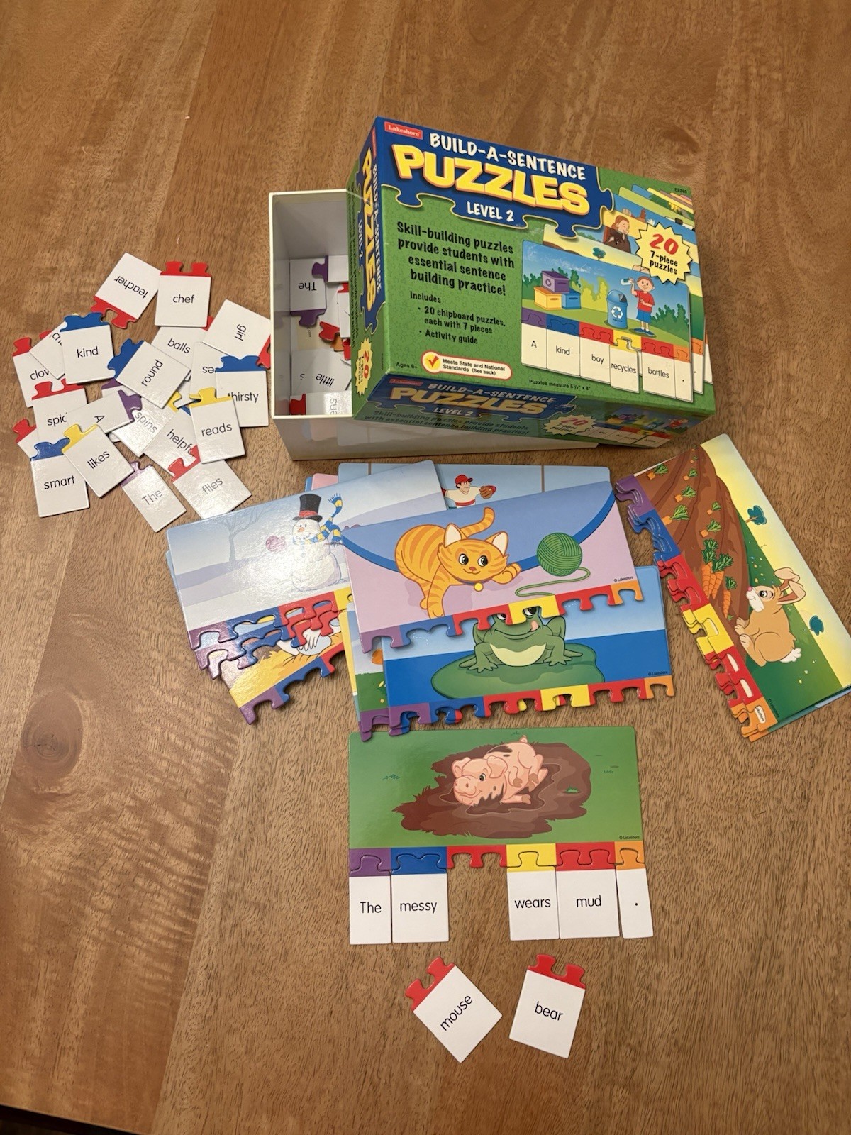 Lakeshore Build A Sentence Puzzles Level Two