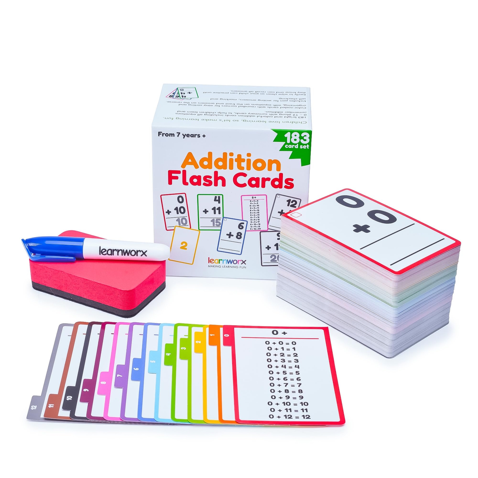 Addition Flash Cards 1st Grade 83 Math Cards 1st 2nd & 3rd Grade 0-12 for Kids