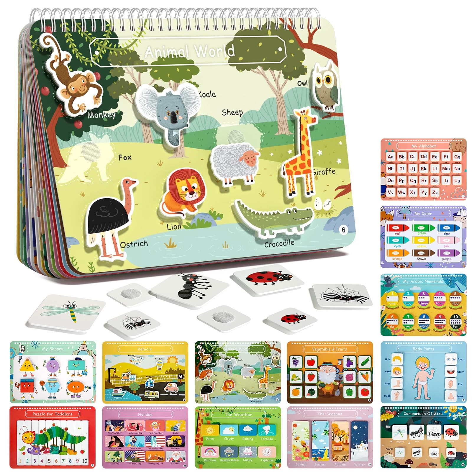 Busy Book for Toddlers Preschool Learning Activities Resources Autism Sensory…