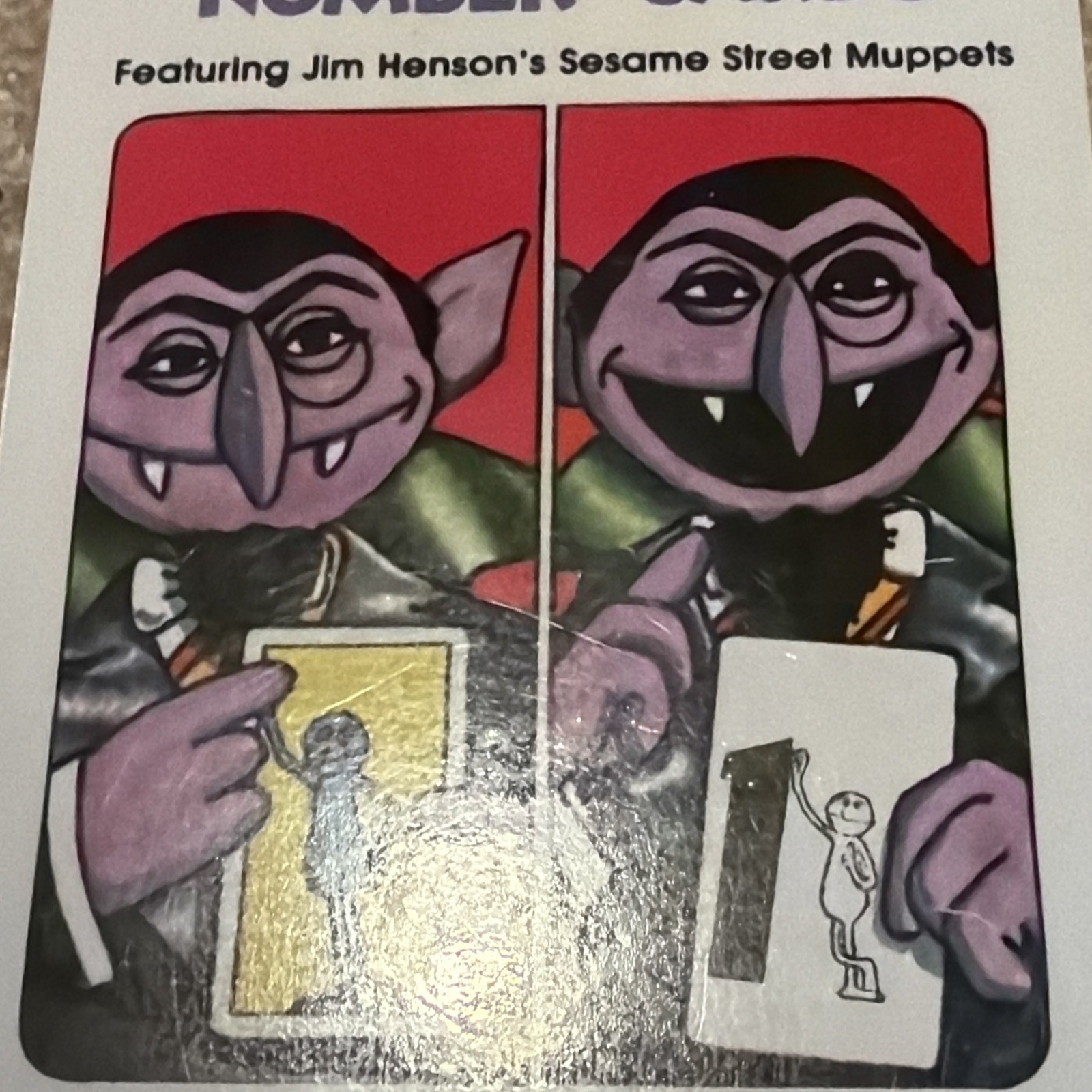 Vintage 1978 New Sesame Street- Sealed Number cards -Count – Jim Henson Muppets