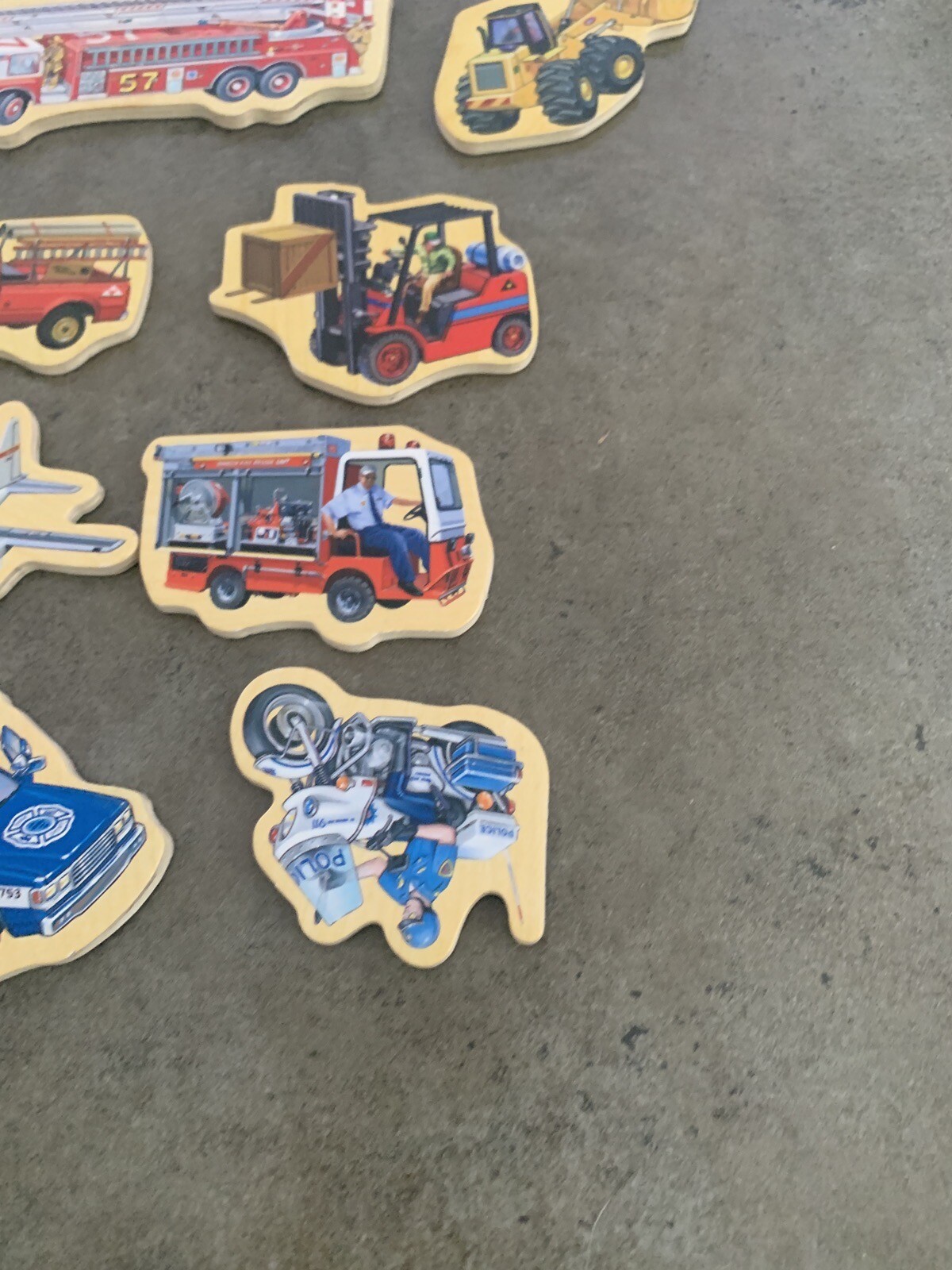 Lot Of 40 Vehicles Of All Kinds Magnets. Vintage Cars Fridge Magnets