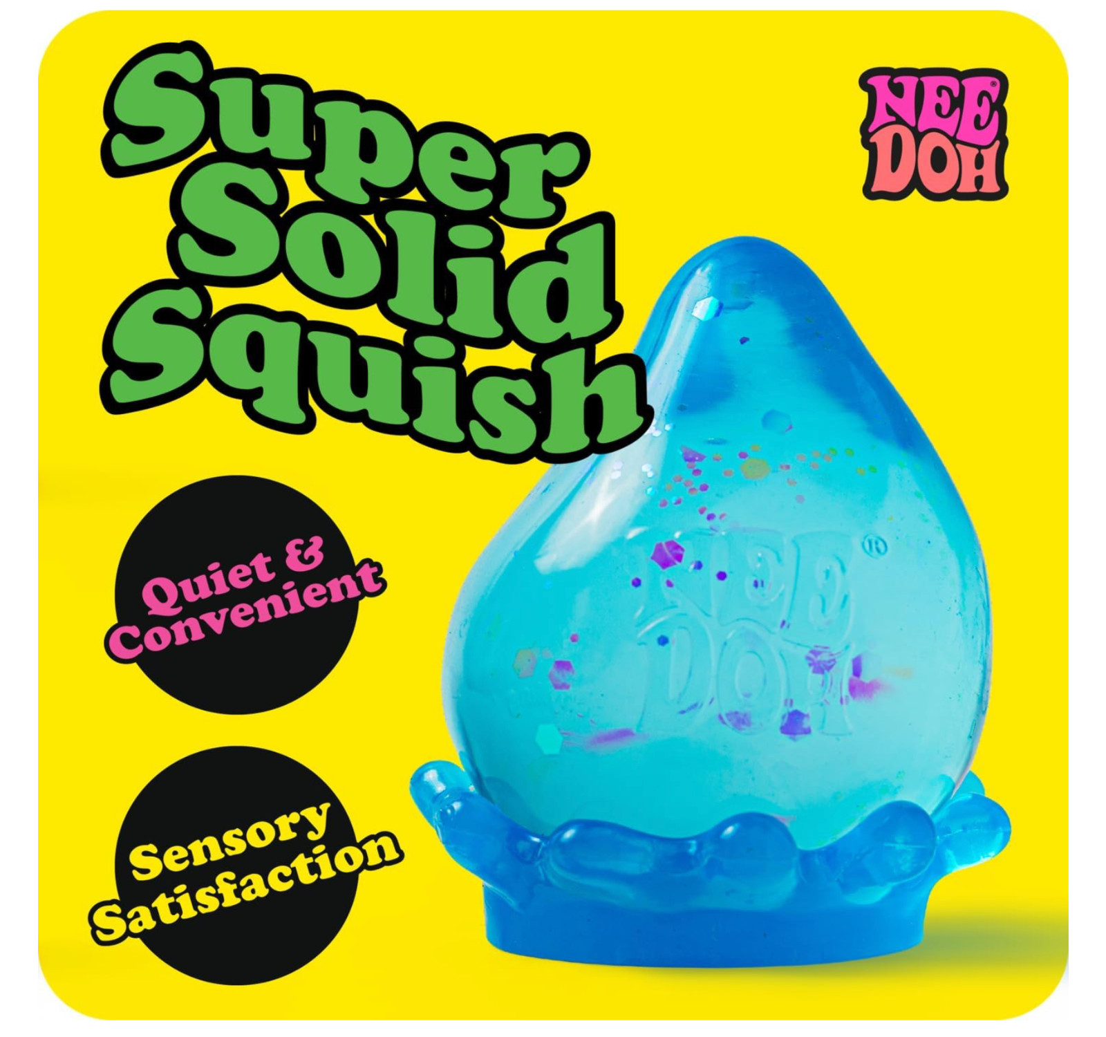 Needoh Dream Drop – Sensory Squeeze Toy w/ Dreamy Smooth Squeeze – BLUE