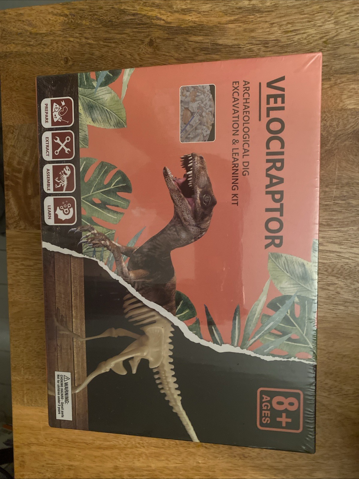 Velociraptor Archaeological Dig Excavation & Learning Kit