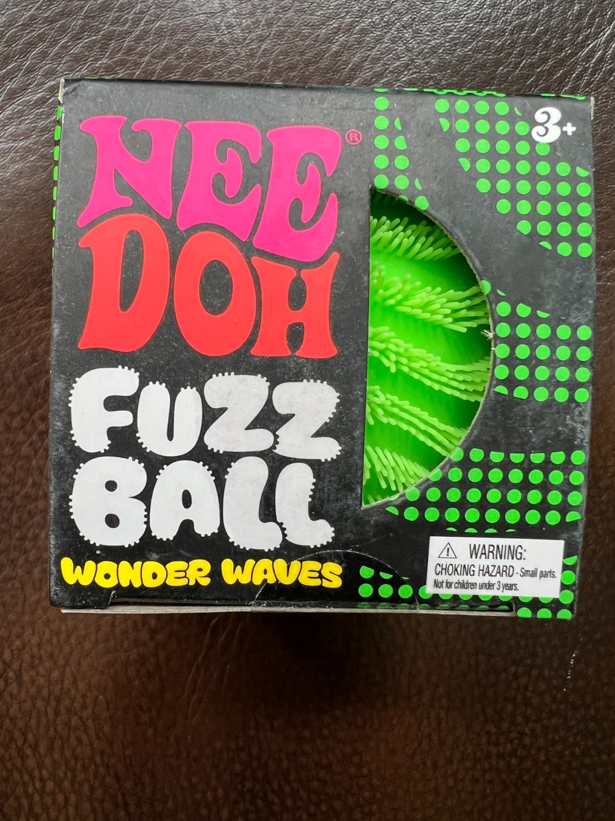 GREEN Needoh FUZZ BALL Nee Doh Squishy NEE-DOH AUTHENTIC Schylling