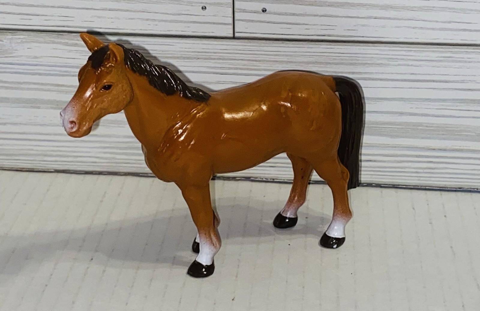 Tree House Kids 5″ Brown Plastic Horse Animal Figure Figurine Toy Cake Topper