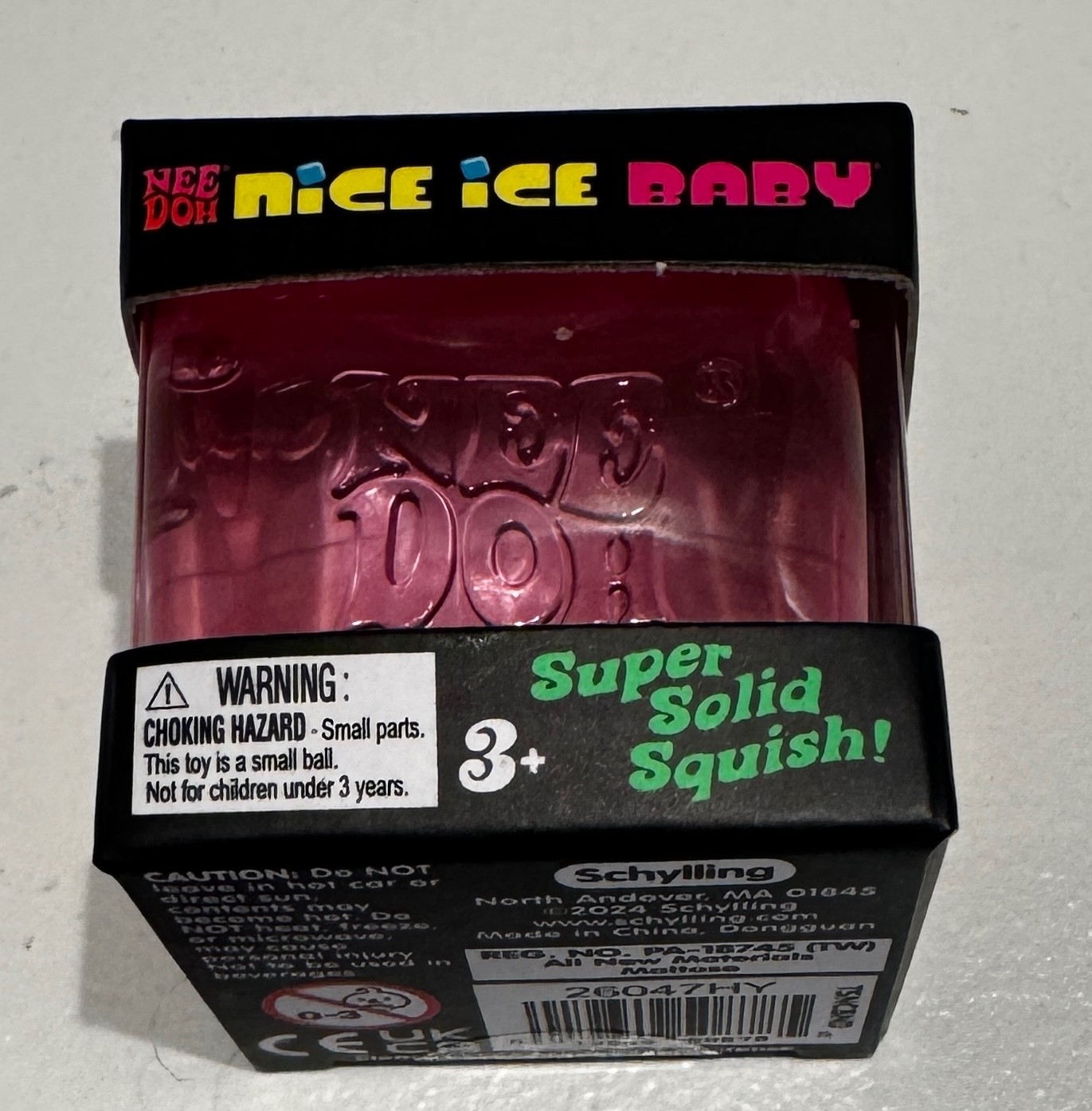 New! Nee Doh PINK Nice Ice Baby Cube Mini Fidget Toy Schylling Sensory