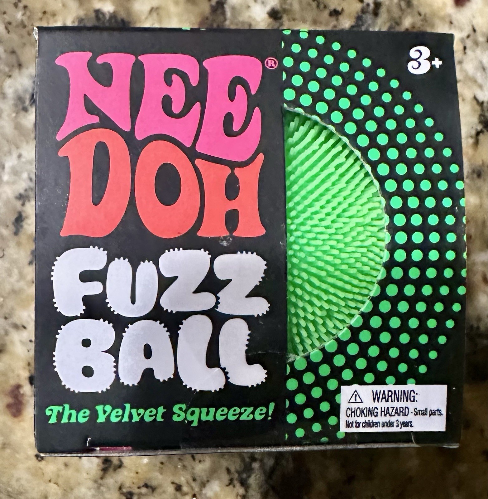 Schylling NEEDOH Fuzzball Green Edition Authentic Factory Sealed Velvet Squeeze