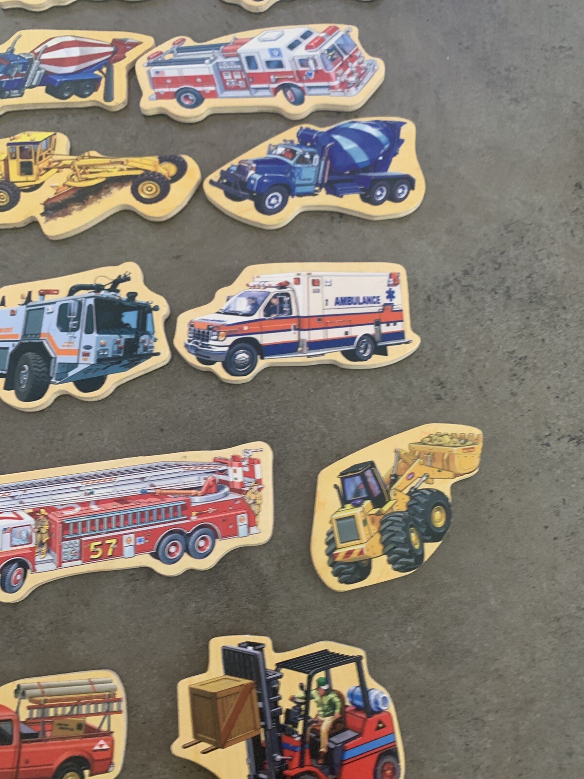 Lot Of 40 Vehicles Of All Kinds Magnets. Vintage Cars Fridge Magnets