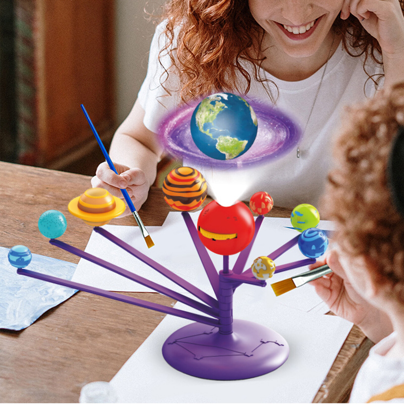 For Kids Solar System Planetarium DIY Science Kits Planet Model Stem Toys Gifts