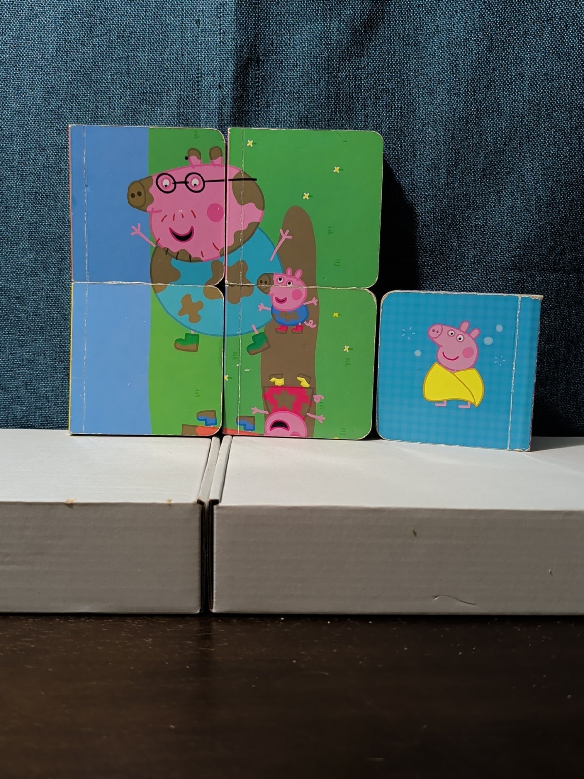 Set of 14 Peppa Pig Mini Board Books | Little Library Puzzle Backs | Travel Size