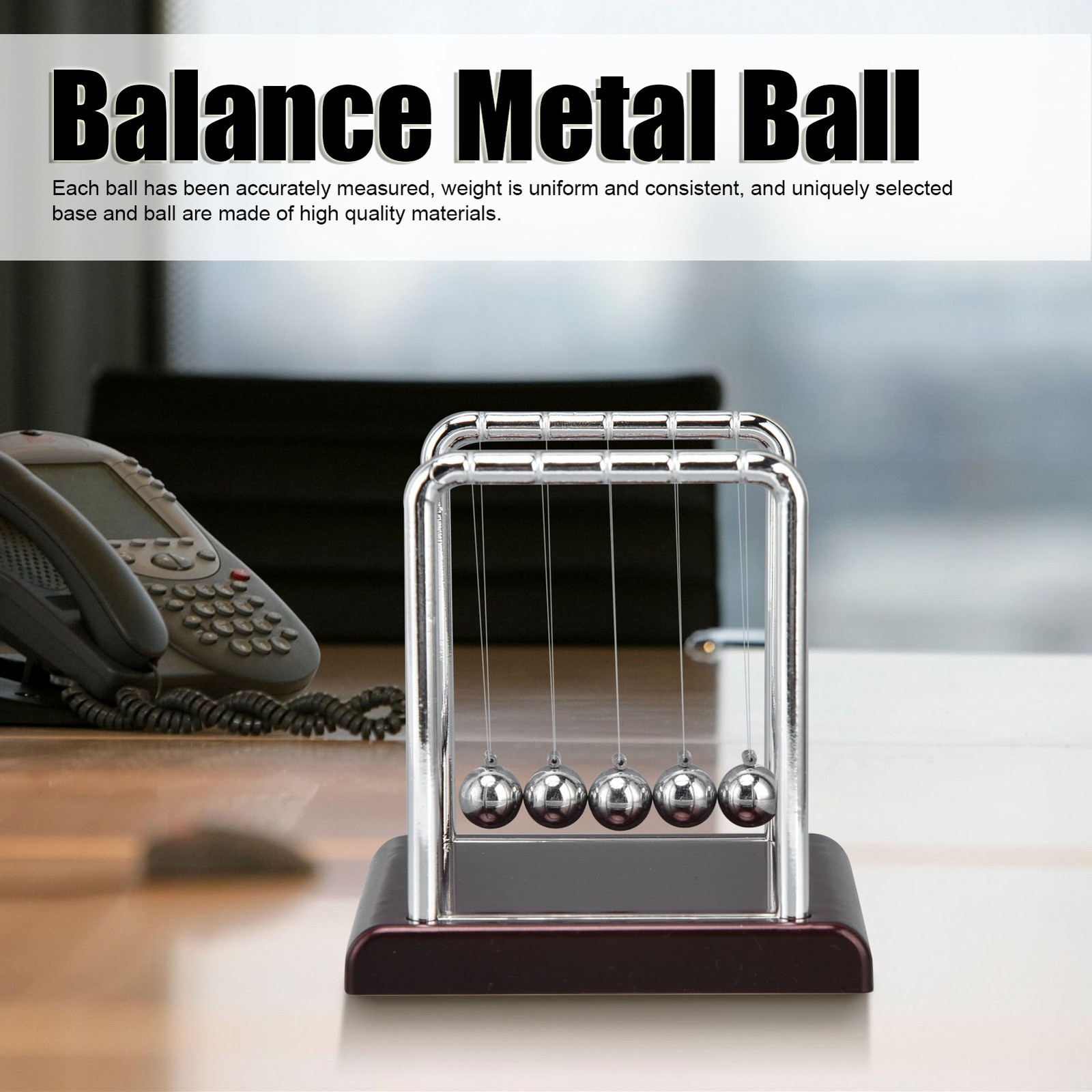 Balance Ball Physics Science Metal Office Games Desktop Decoration Toy