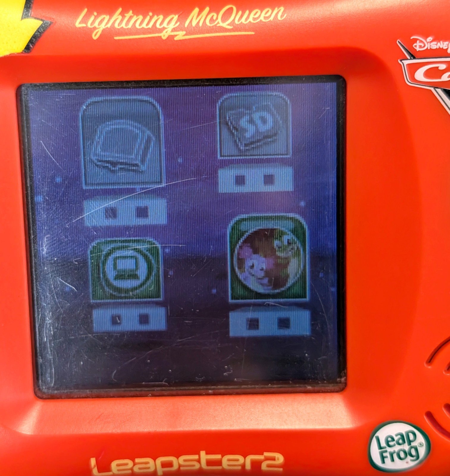 LeapFrog Leapster 2 Disney Pixar Cars Lightning McQueen Edition Handheld Console