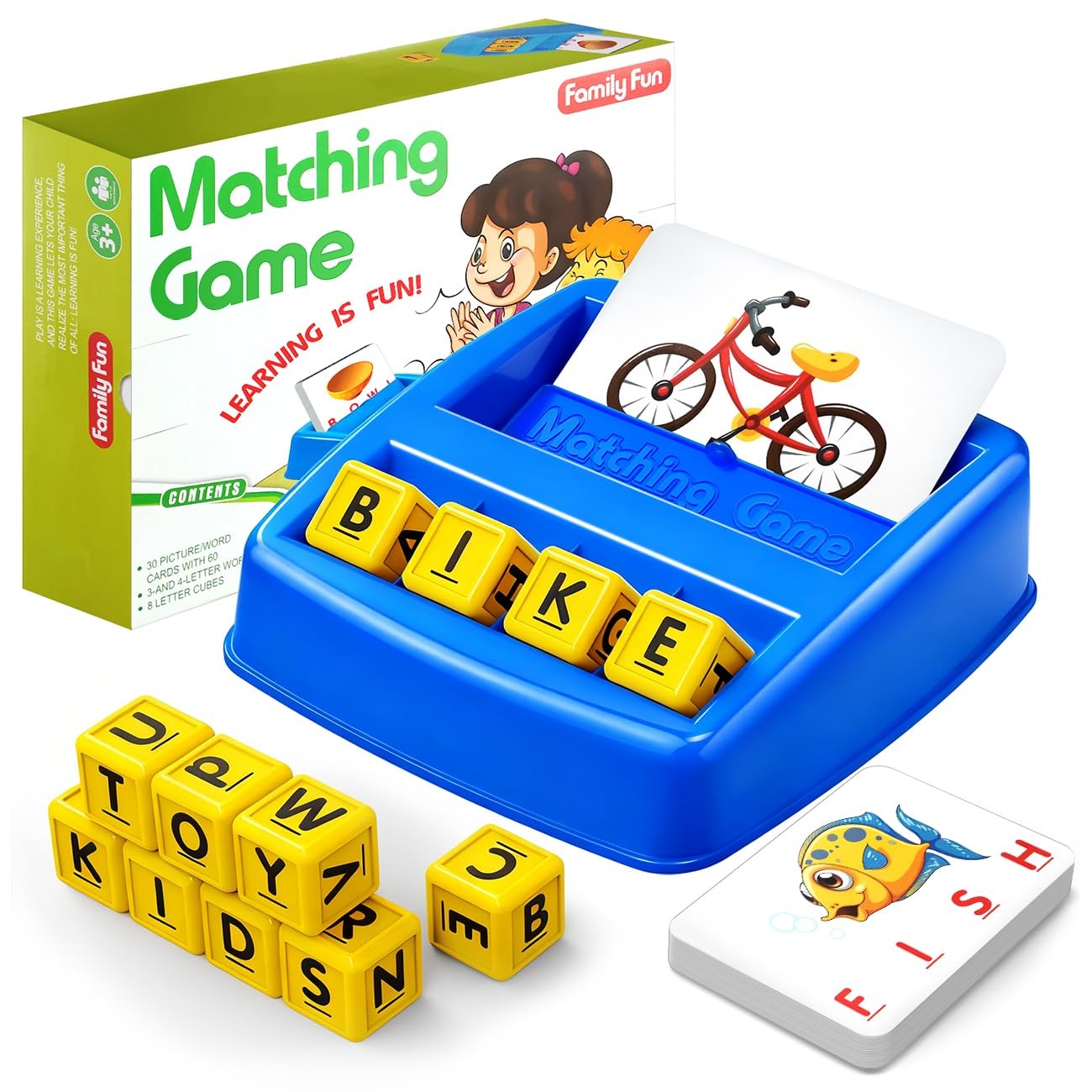HahaGift Educational Toys for 3-5 Year Old Boy Girl Gifts, Medium, Blue