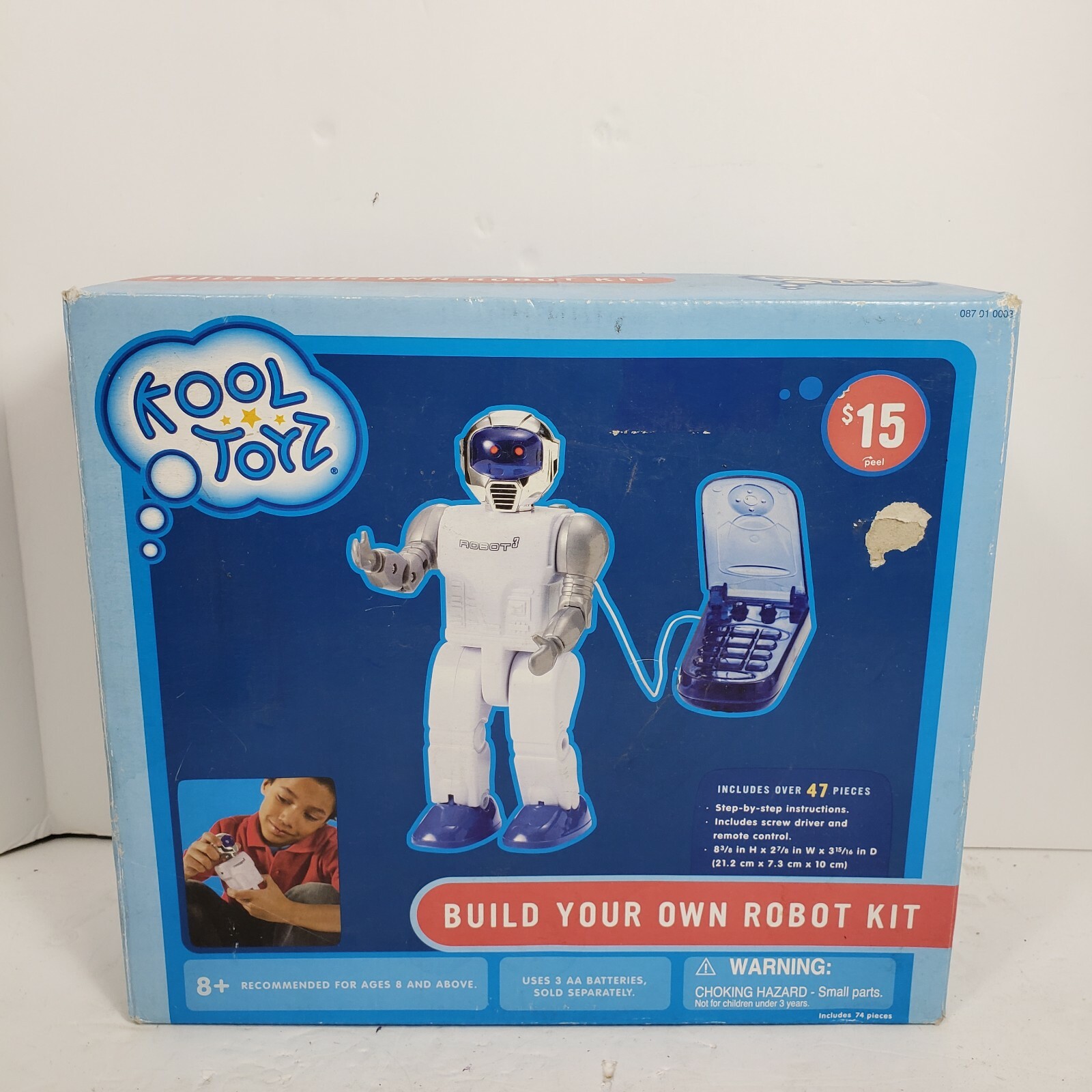 Kool Toyz Build Your Own Robot Kit w/ remote NEW Science 2007