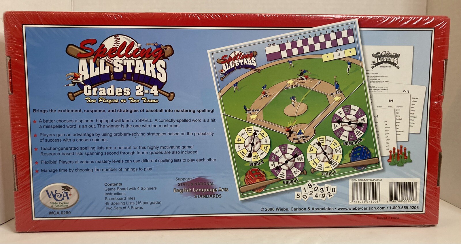 Spelling All Stars Board Game Grades 2-4 New, Sealed in Package