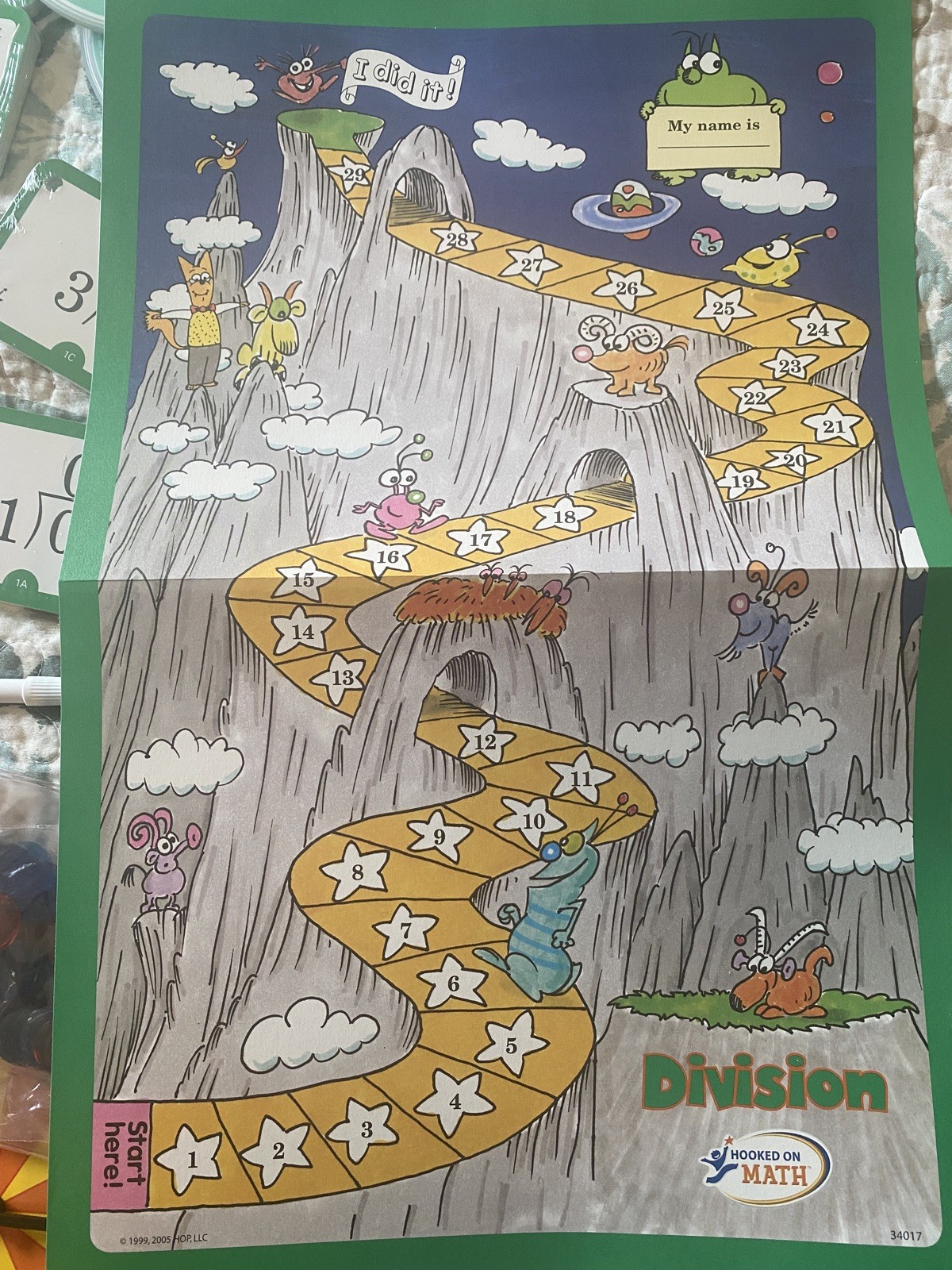 Hooked on Math Division Workbook-Open Box