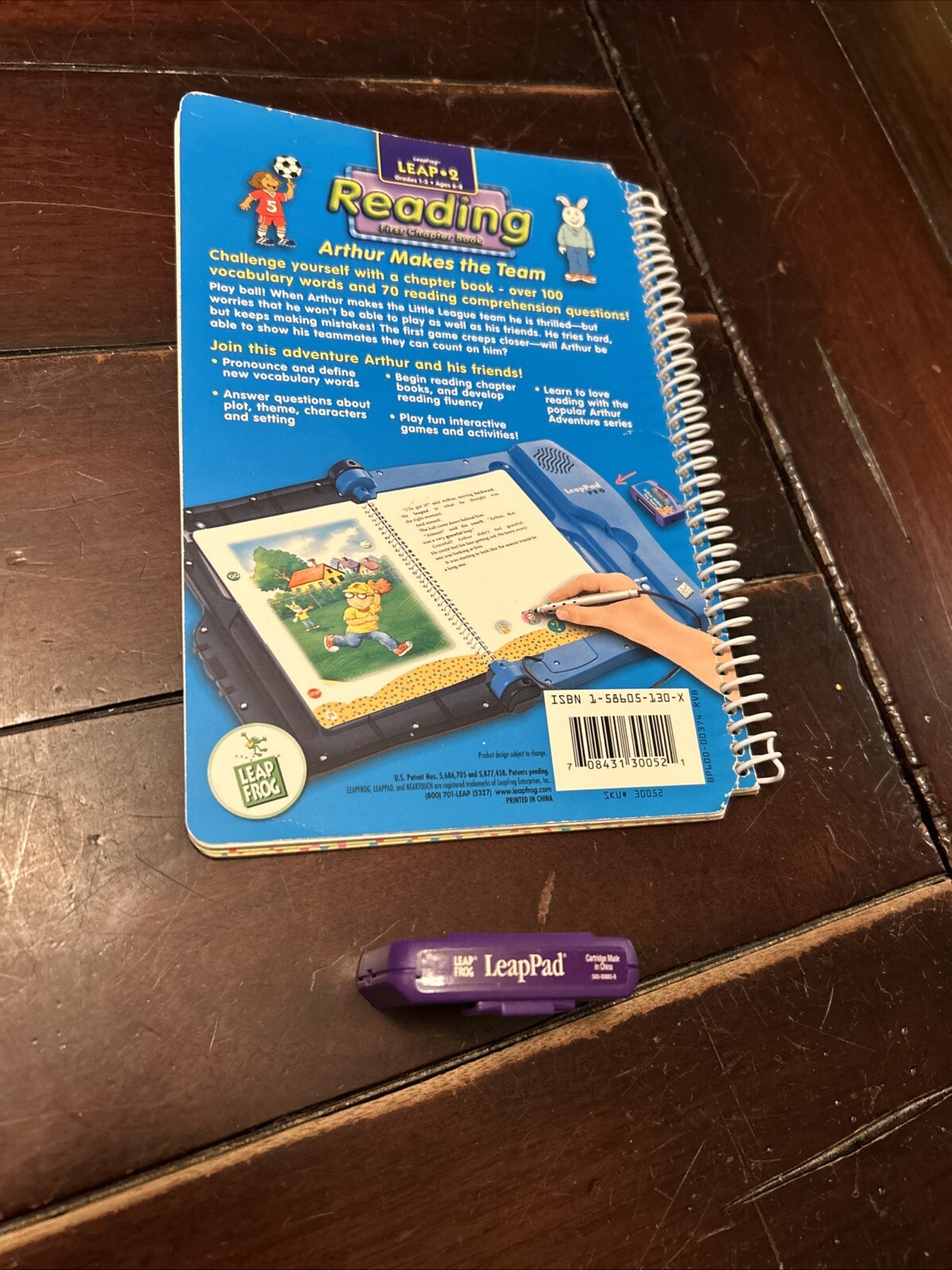 LeapFrog Leap 2 Reading Ages 6-8 Arthur Makes the Team Book/Cartridge Ripped