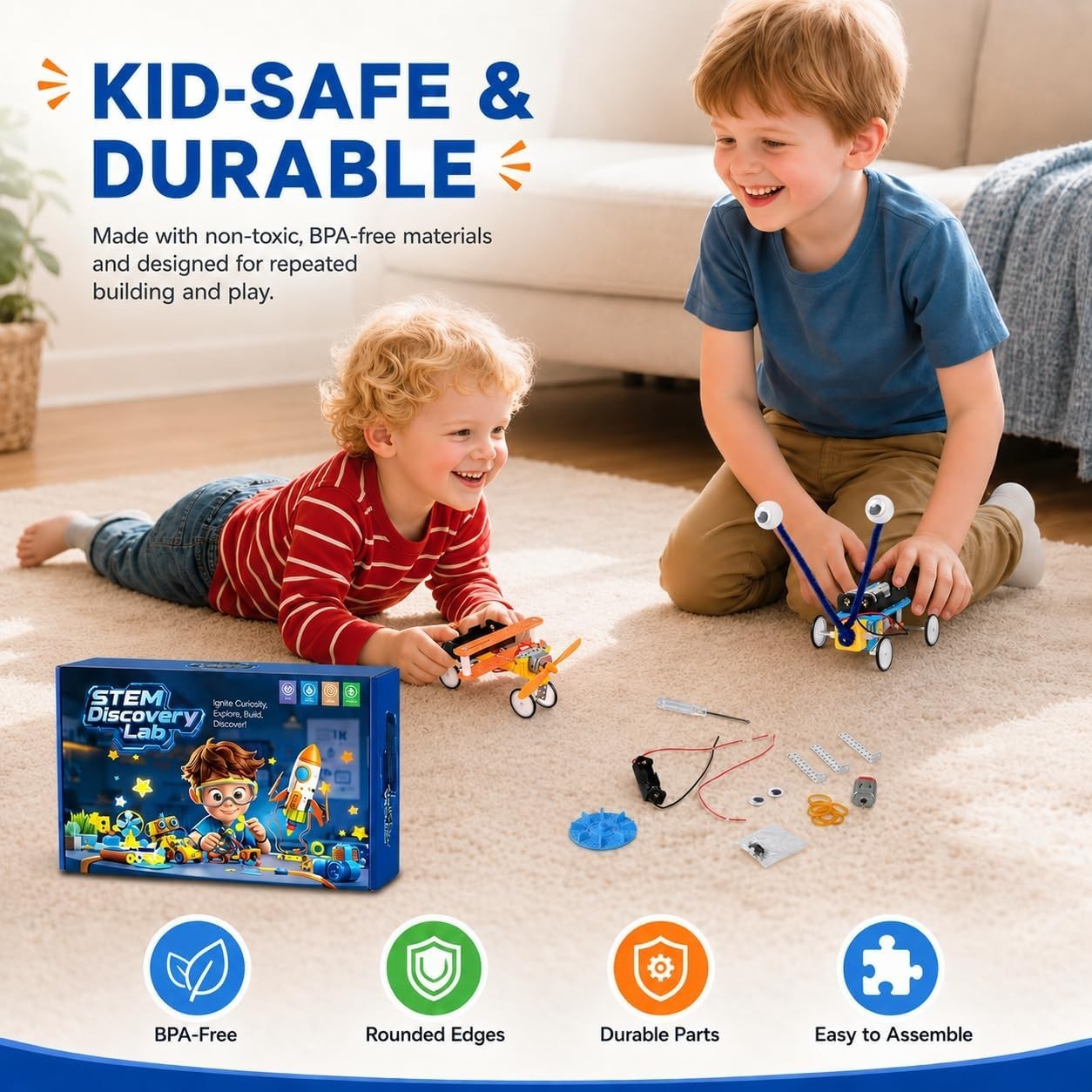 5in1 Solar Robot Building Kit STEM Gift for Boys Aged 6-12, DIY Science Educa…