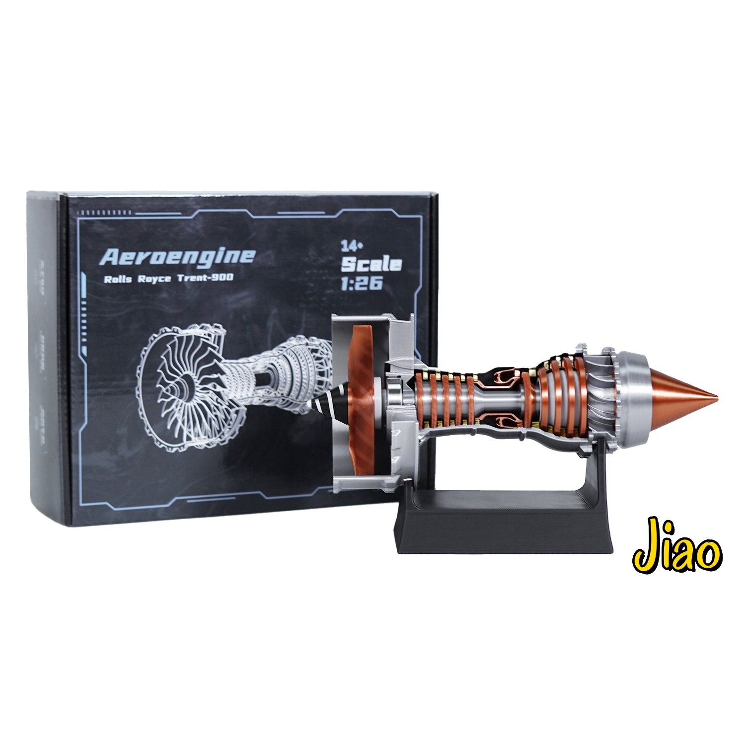 1/26 Trent 900 Turbofan Engine Model A380 Aircraft Engine Rotatable Children Toy