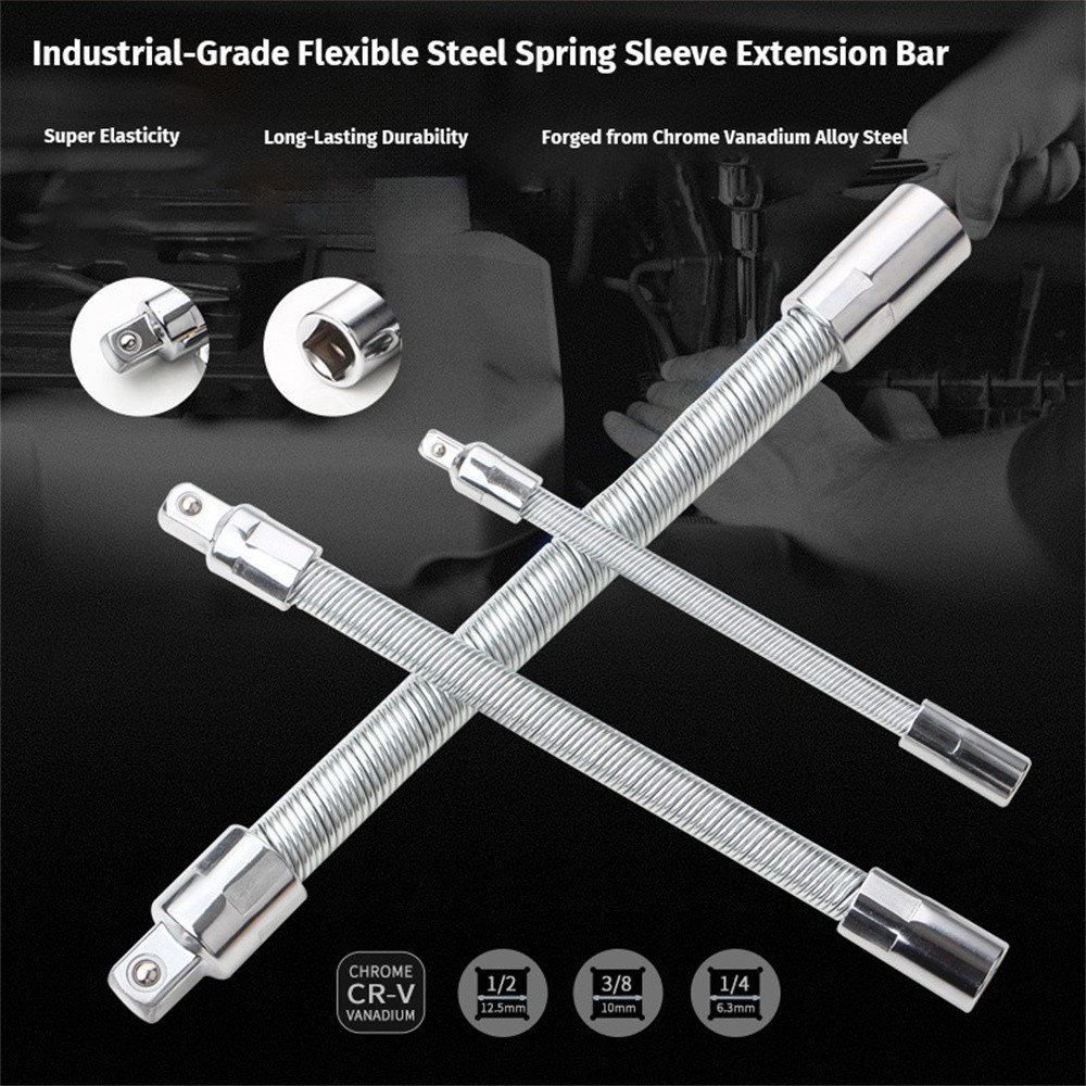 3pcs Flexible Ratchet Extension Rod Socket Extender for Impact Wrench Car Repair