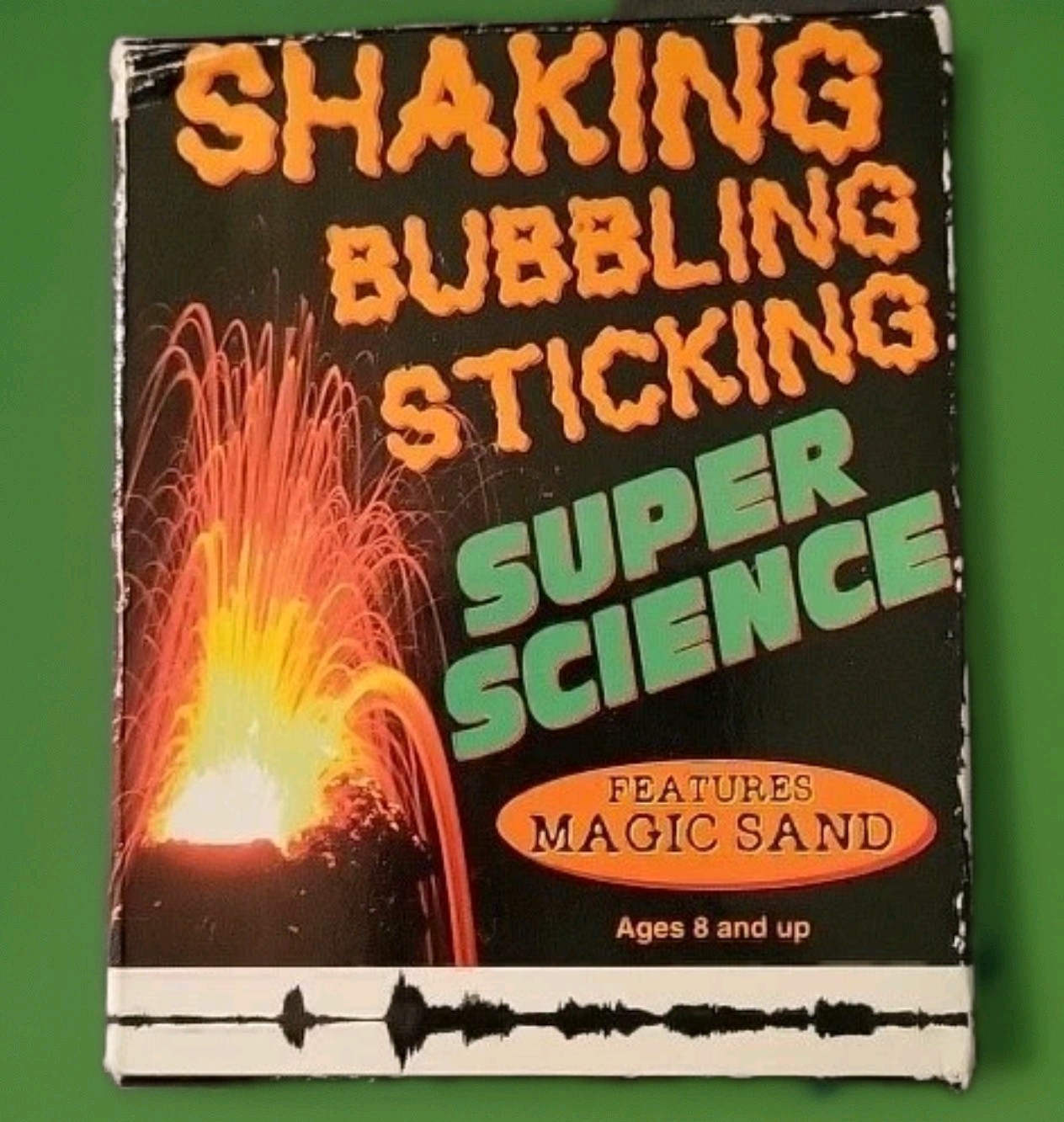 NOS 2008 Shaking Bubbling Sticking Super Science Kit Magic Sand CB Publishing