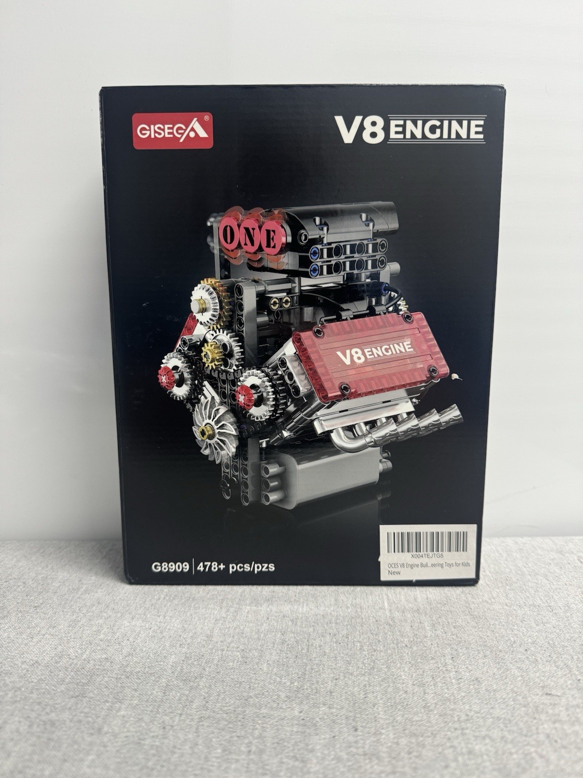 V8 Engine Building Set,V8 Engine Model Kit That Runs, STEM Mini V8, BROKEN BOX