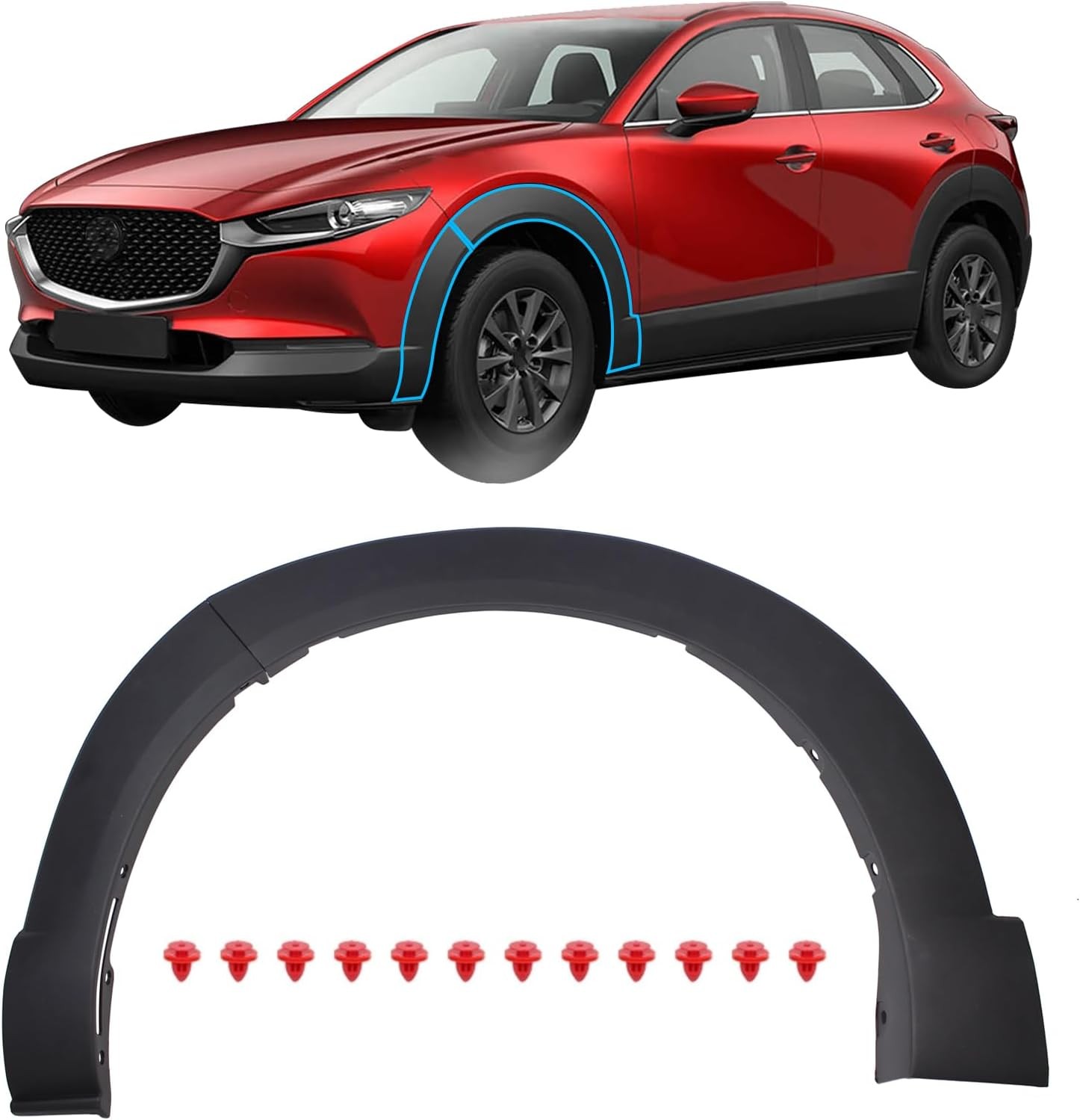 Front Left Driver Side Fender Wheel Opening Molding Trim for Mazda CX-30