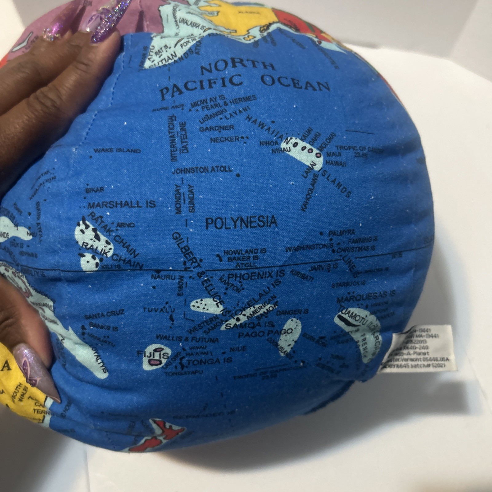 Hugg-A-Planet Classic Political Earth Plush Inflatable Globe Toy