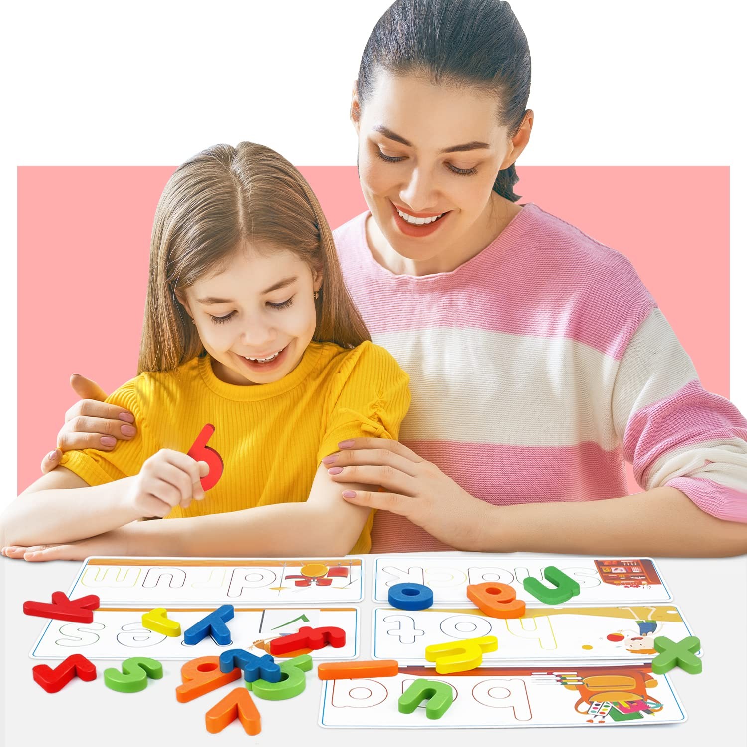 Learning Educational Toys for 2 3 4 5 6 Years Old Boys Girls, See & Spell Mat…