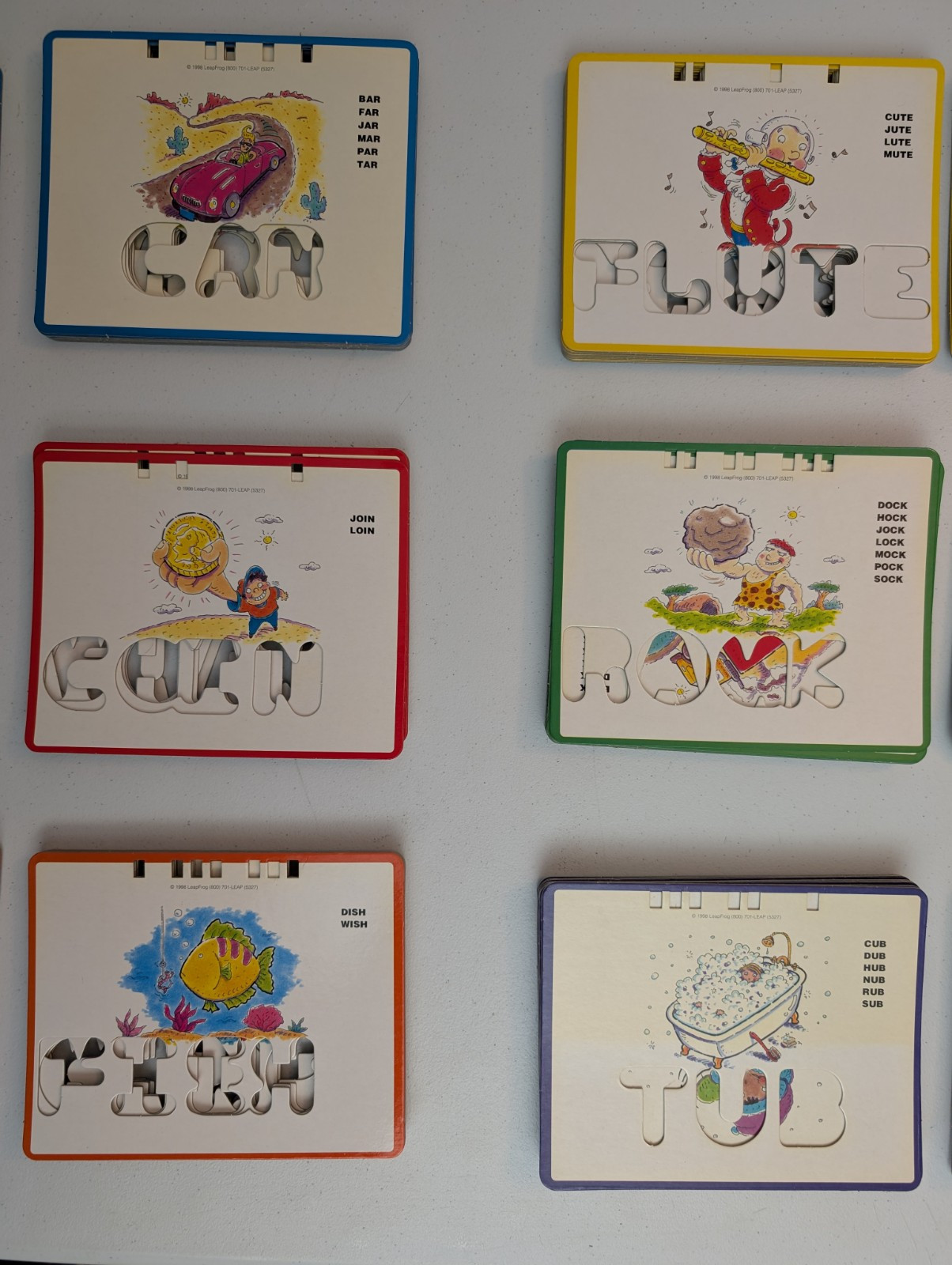 LeapFrog School House 120 Cards 1998 Phonics Desk Primary-Lesson 5