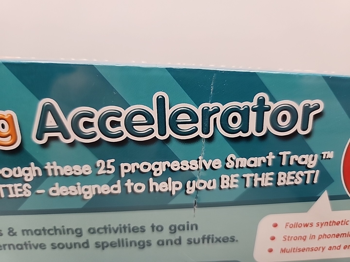 Smart Tray Spelling Accelerator Set 2 Junior Learning 25 Slide in Activity Card