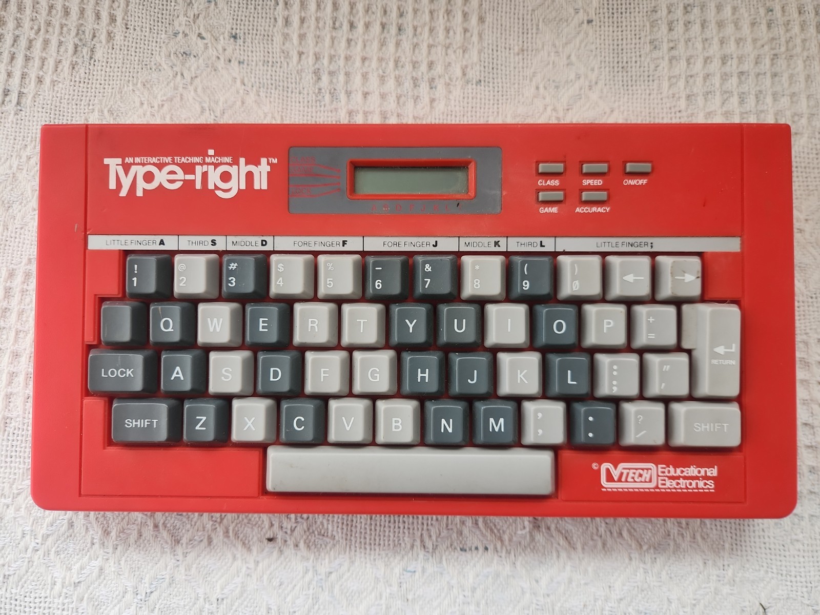 Vintage VTech Type-Right Interactive Typing Tutor Game (Tested, No Volume)