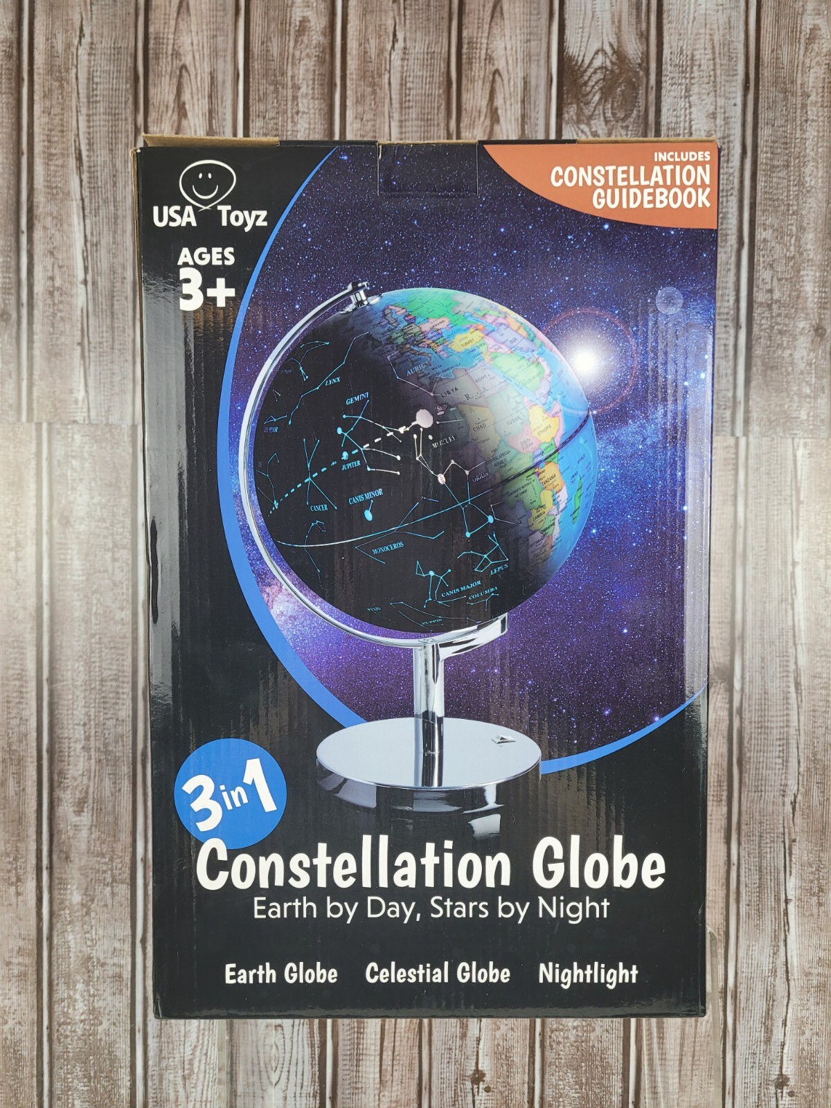 3 IN 1 Constellation Globe- Earth by day, Stars by night