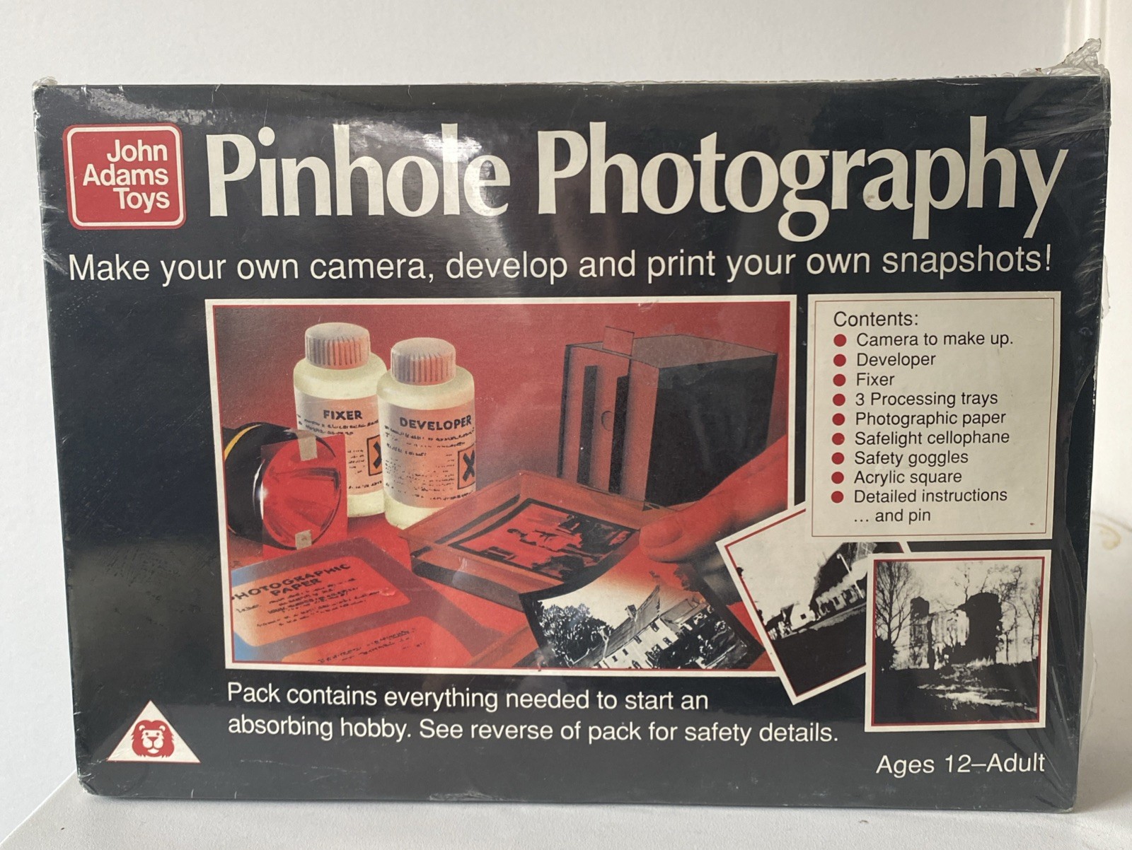 Vintage John Adams Toys Pinhole Photography Camera Kit – NOS Unopened