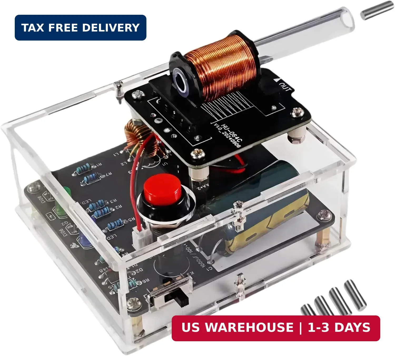 STEM Projects DIY Toys Soldering Practice Kit, Electric Magnetic Transmitter Edu