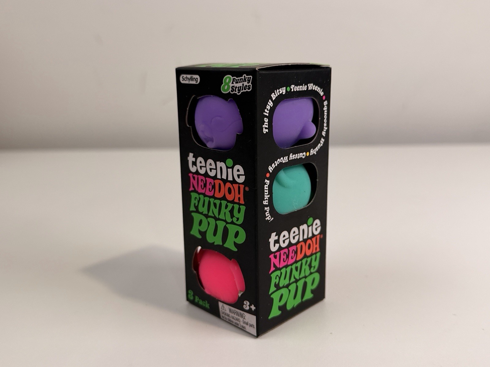 Schylling NEEDOH Teenie NEEDOH Funky Pup 3 Pack
