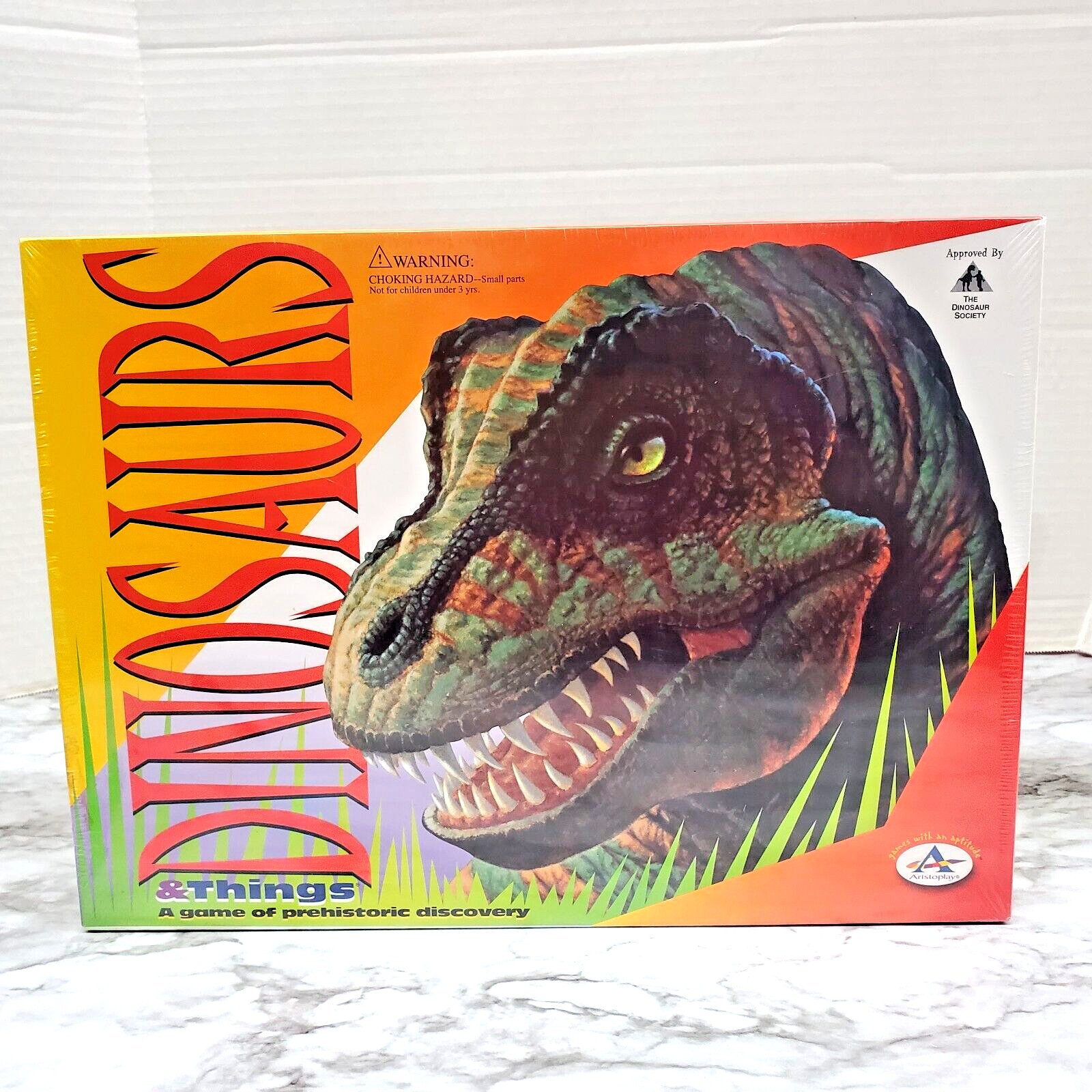 Dinosaurs and Things Learning Adventure Game Plus A Schleich 2013 Pentaceratops!
