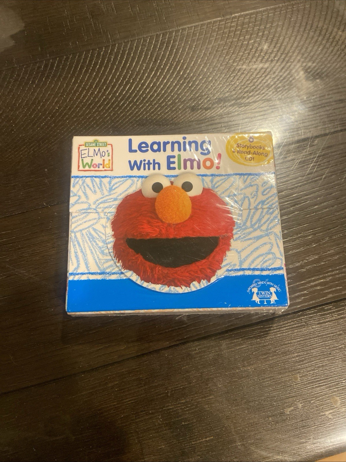 6 Elmo’s World Read Along Storybooks & CD NIB