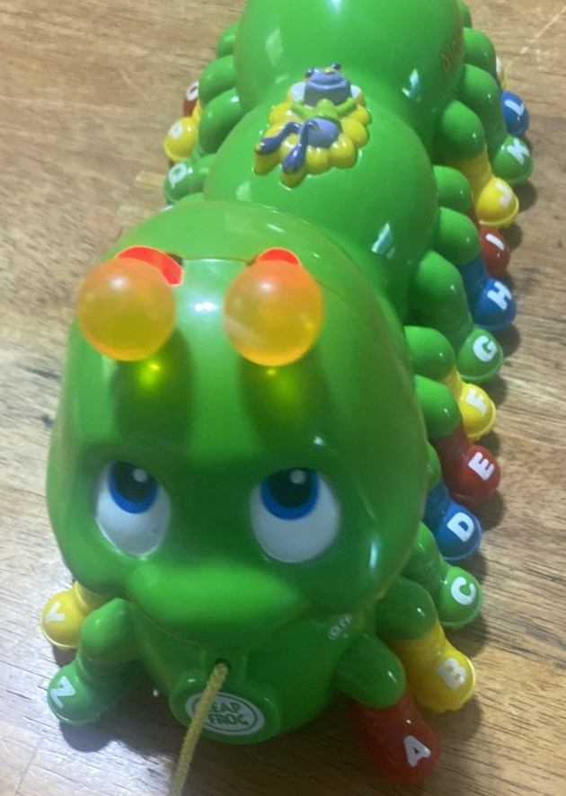 Leap Frog Alphabet Pal Caterpillar Grern Interactive Educational-TESTED WORKS