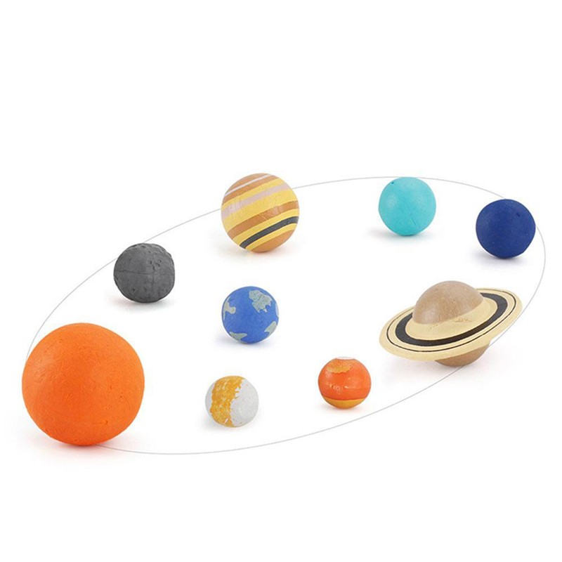 9 Pcs Solar System Plastic Cosmic Planet System Universe Model Educational T’Q6