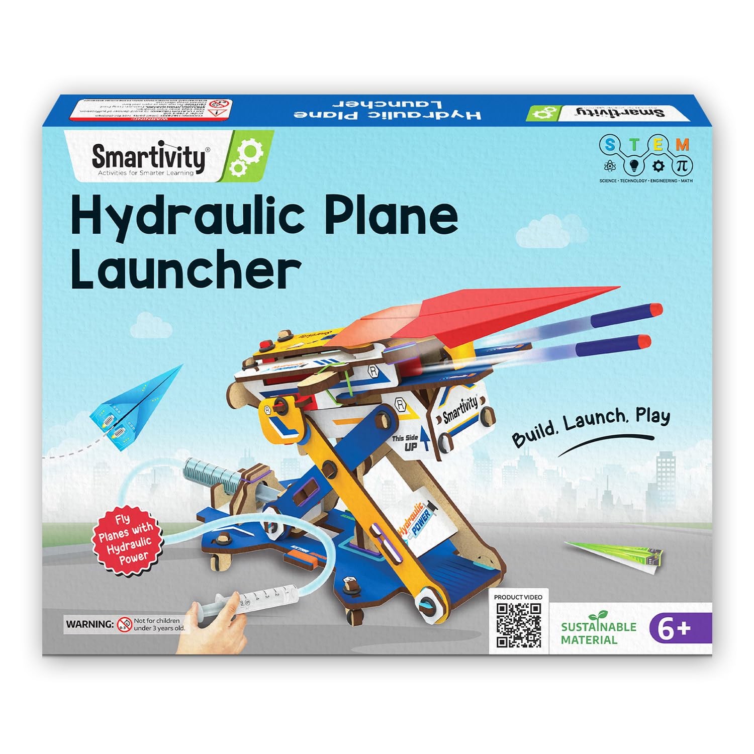DIY 2in1 Hydraulic Airplanes & Darts Launcher STEM for Ages 6-14 Years I Gift…