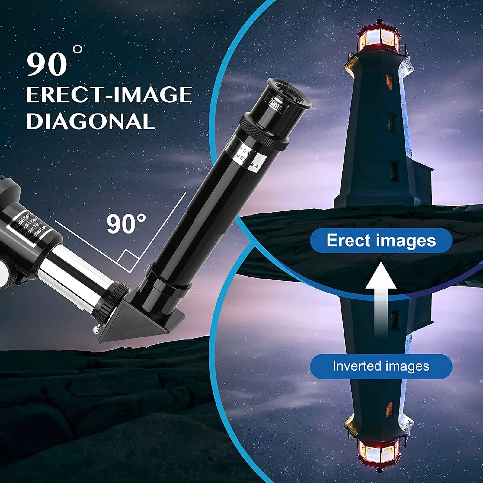 Professional Astronomical Telescope with High Tripod Lunar Mirror HD Viewing