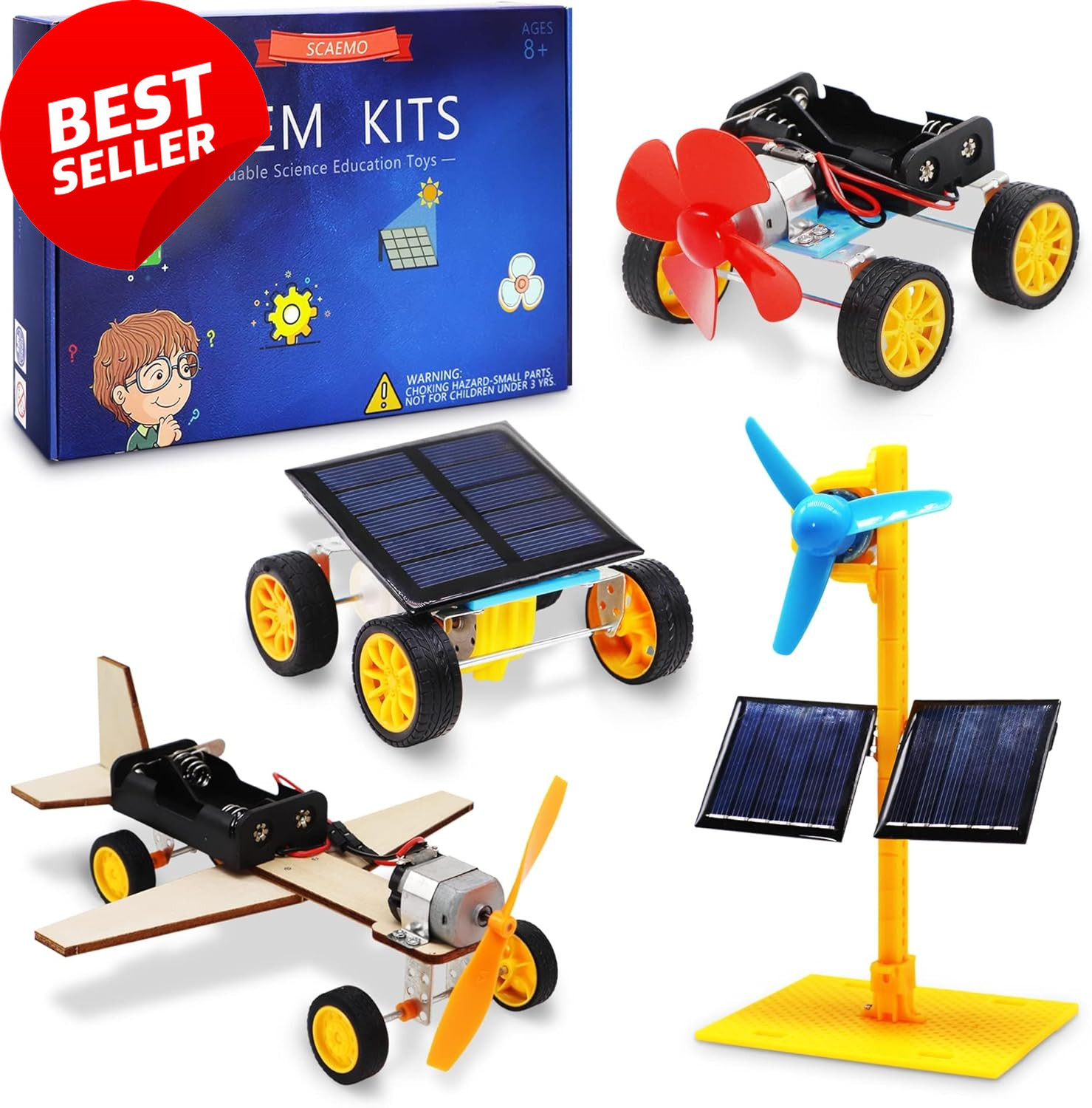 STEM Building Toys for Kids Ages 8-12, Science Experiments & Solar Car Projects