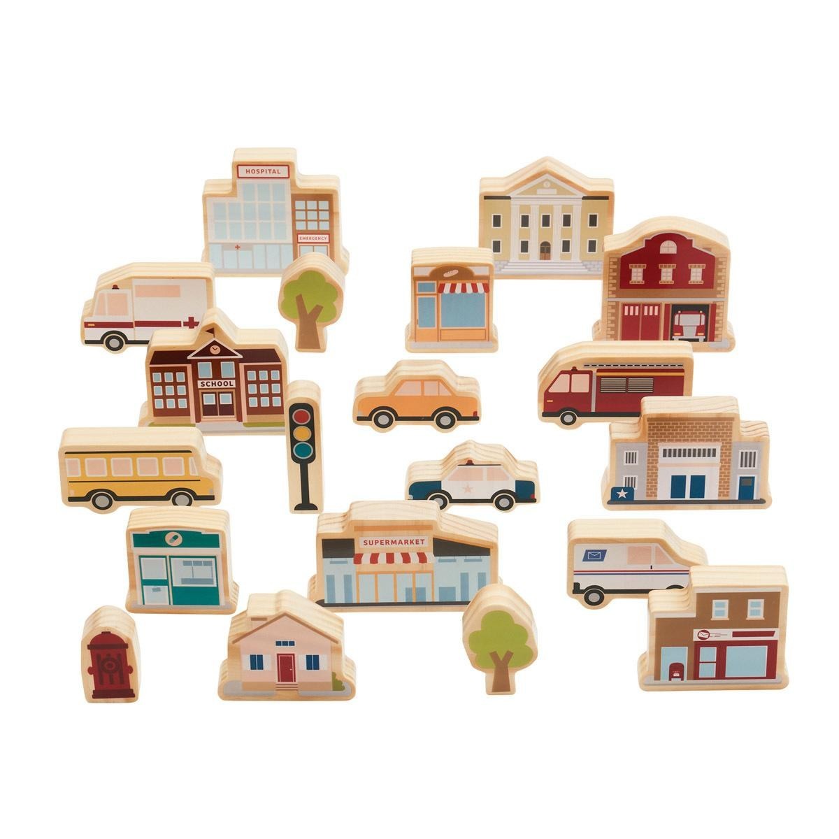 Kaplan Early Learning Community Block Set – 20 Pieces