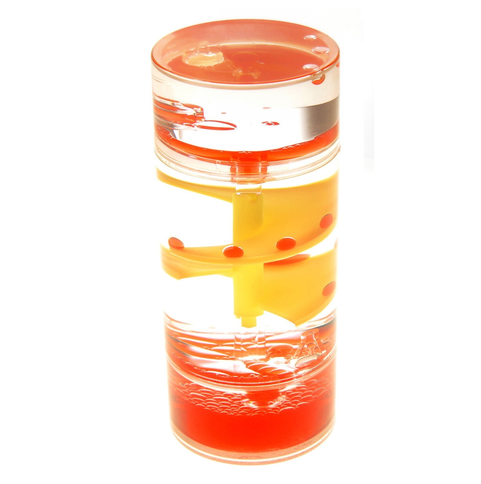Liquid Motion Bubbler Spiral Cylinder Red
