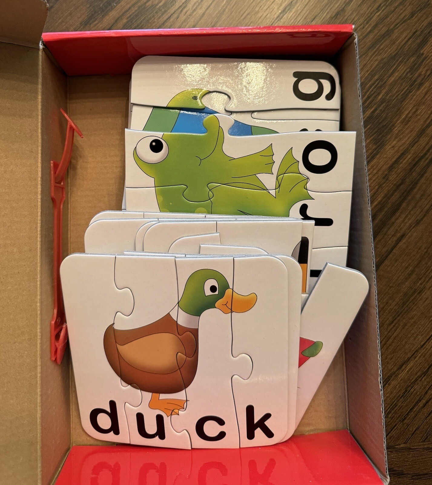 Match It Spelling Puzzle Cards Toy Game Teach Kids Preschool Play Learning Fun